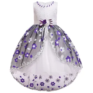 Детские платья для девочек, атласное кружевное элегантное вечернее платье для малышей на свадьбу, детское платье для девочек, платье принцессы, бальное платье, костюм-смокинг