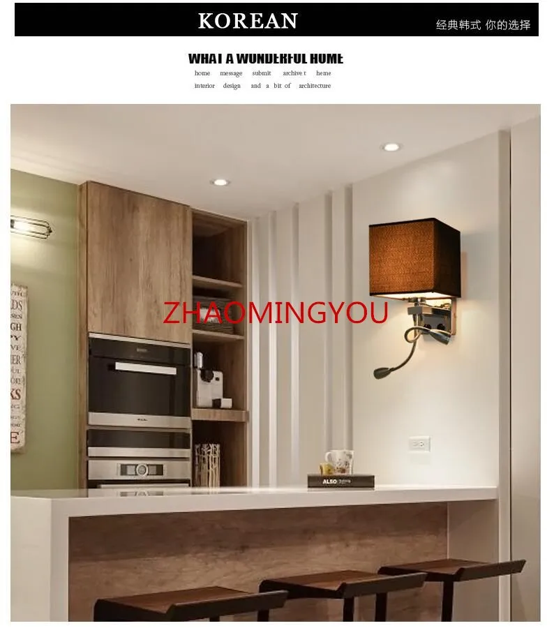 Светильник Светодиодный настенный из ткани и железа 10 шт.|iron wall lamp|wall lampreading lights