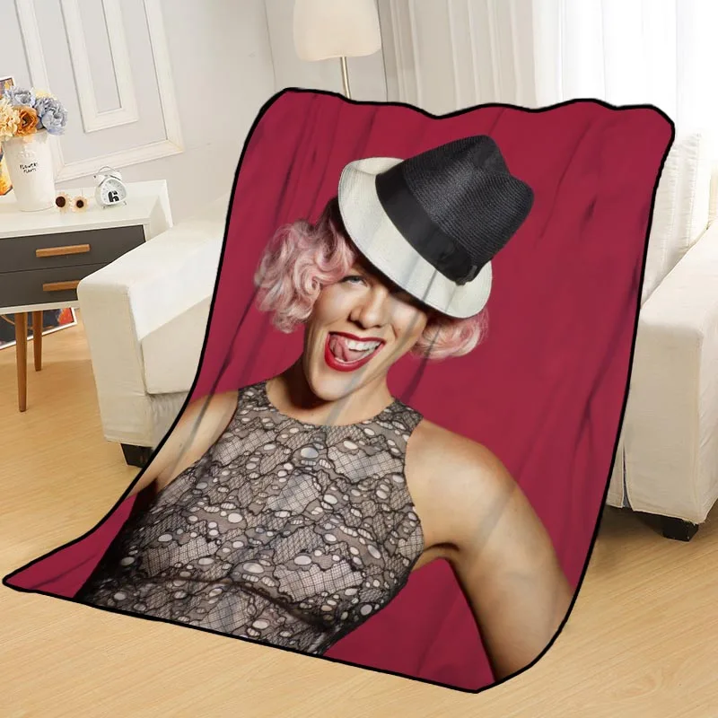 Одеяла на заказ P!NK одеяла для кроватей мягкое самодельное украшение вашей