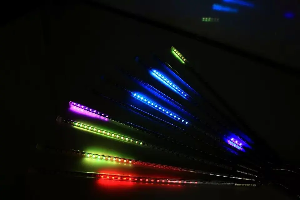 80 см в длину 5050 SMD 72 СВЕТОДИОДА/трубка Светодиодная трубка метеорита RGB цвета