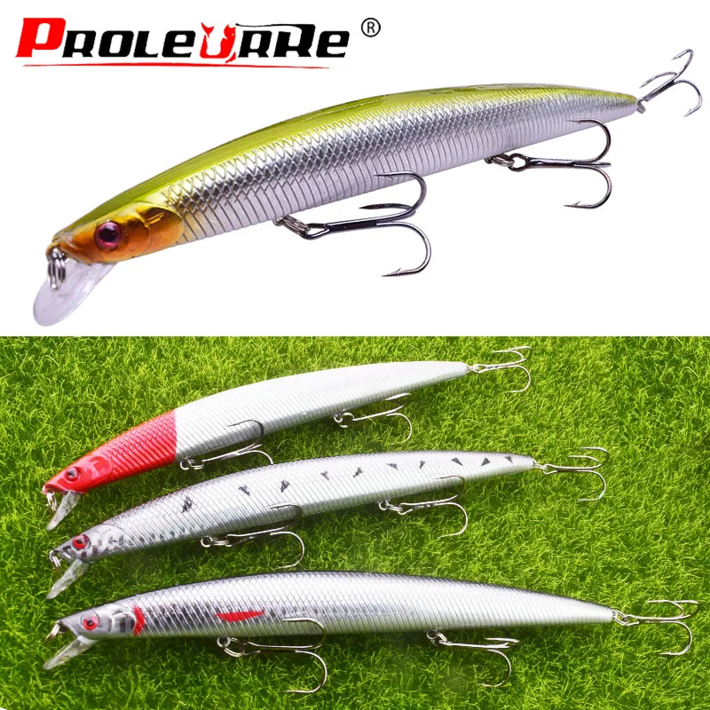 

1Pcs Laser Minnow Fishing Lure 18cm 24g Artificial Hard Plastic Bait Floating water Sea Fishing Fish Big Wobbler Lures Crankbait
