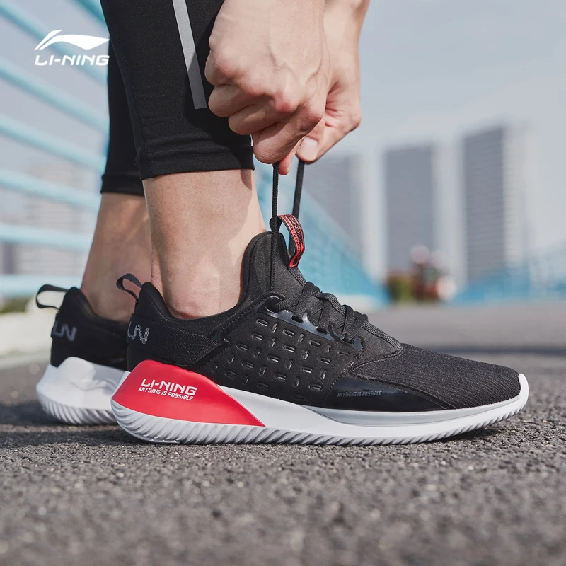 Li-Ning/мужские кроссовки для бега с цветными зонами, светильник с дышащей подкладкой, спортивная обувь, кроссовки для фитнеса, ARHN079 XYP821