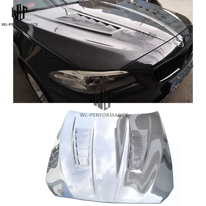 5 серий F10 F18 M5 стиль карбоновое волокно крышка капота с для BMW серии 2011 2017 комплект