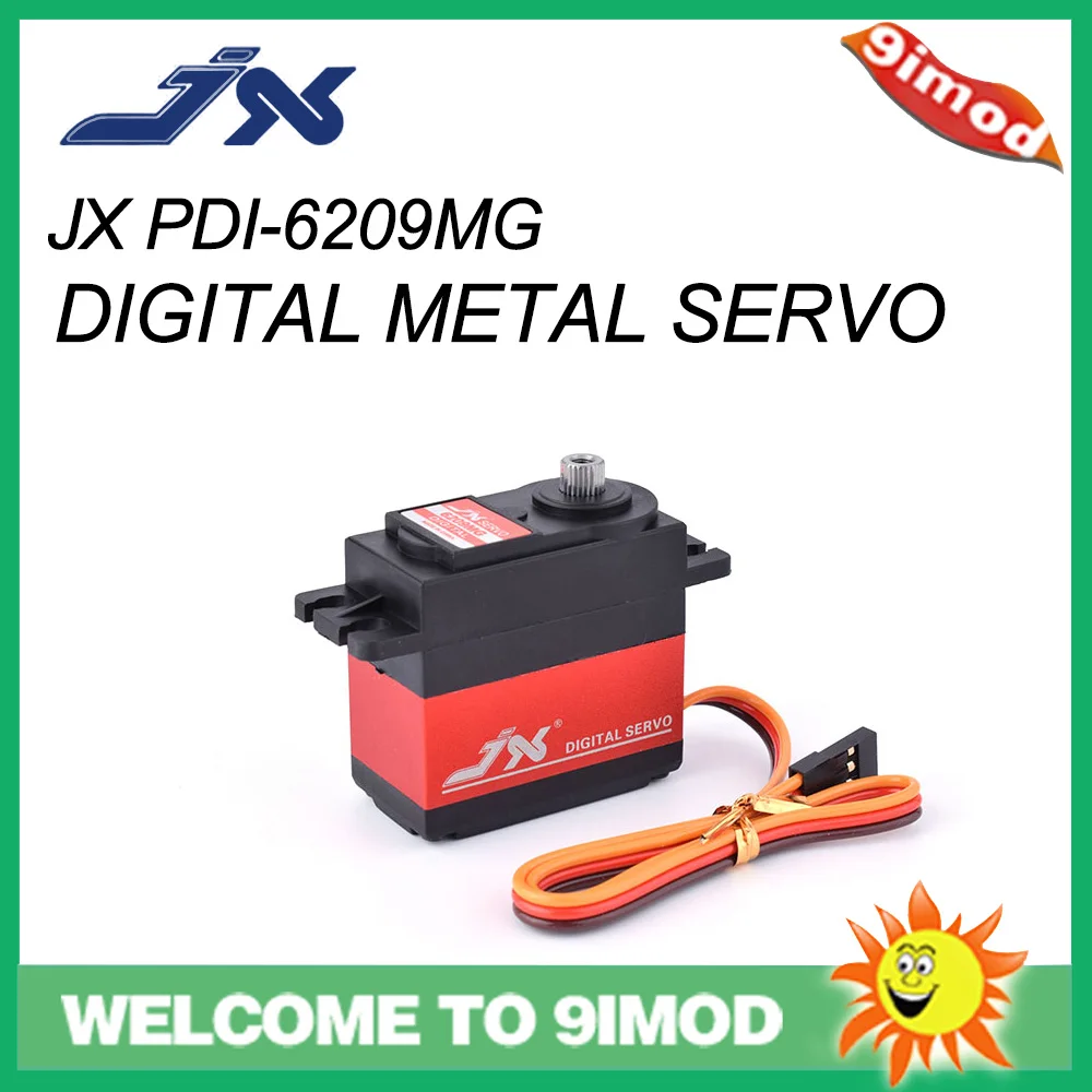 JX PDI-6209MG 4 8 В-6 в 0. 13 сек/60 9 35 кг Цифровой Металлический сервопривод алюминиевый