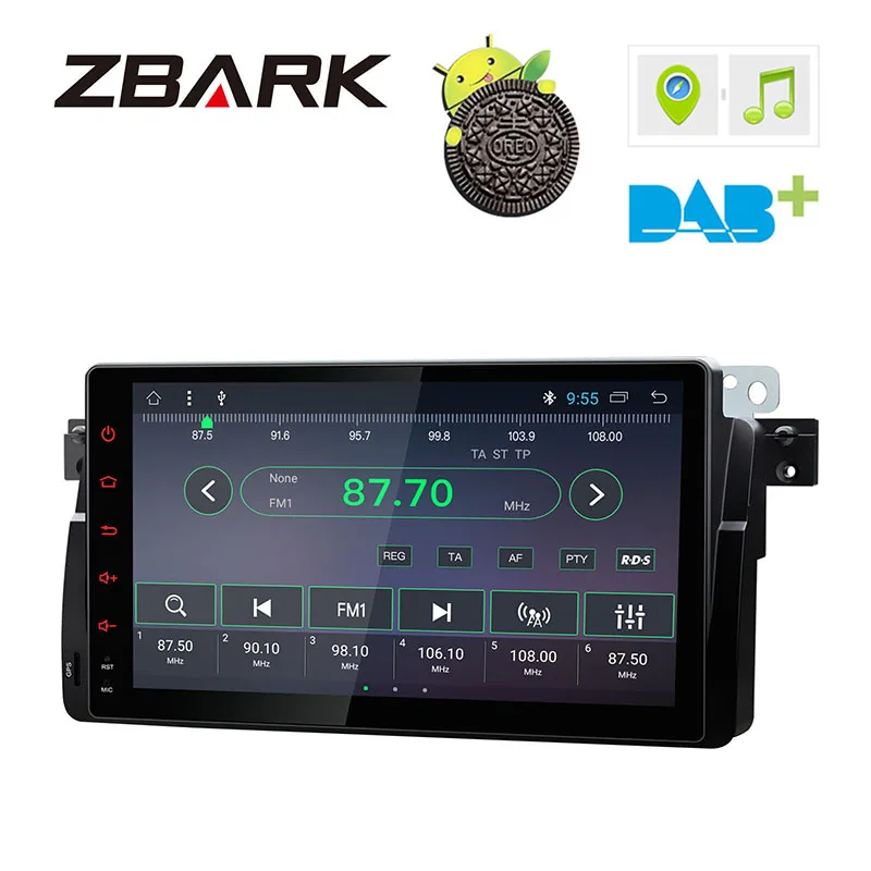 9 &quotAndroid 8 1 автомобильный стерео радиоплеер gps навигация wifi для BMW E46 седан без DVD