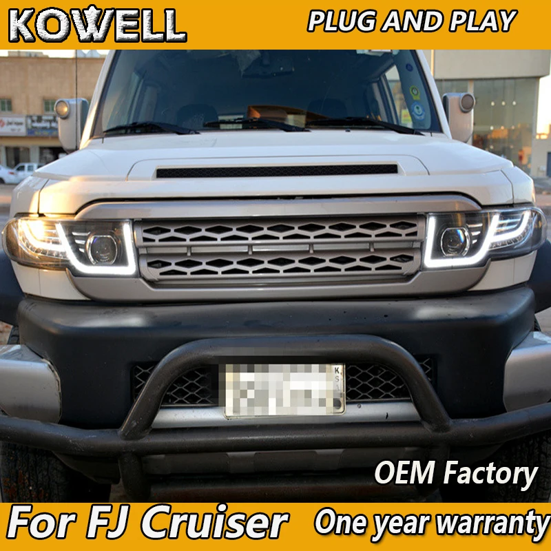 KOWELL автомобильный Стайлинг для FJ Cruiser 2007 2008 2009 2010 2011 2012 2013-2015 светодиодный