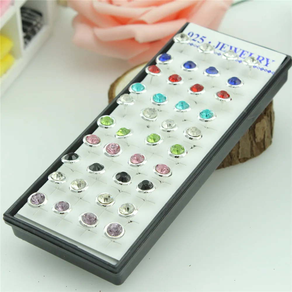 

40 шт., женские Серьги серебряного цвета