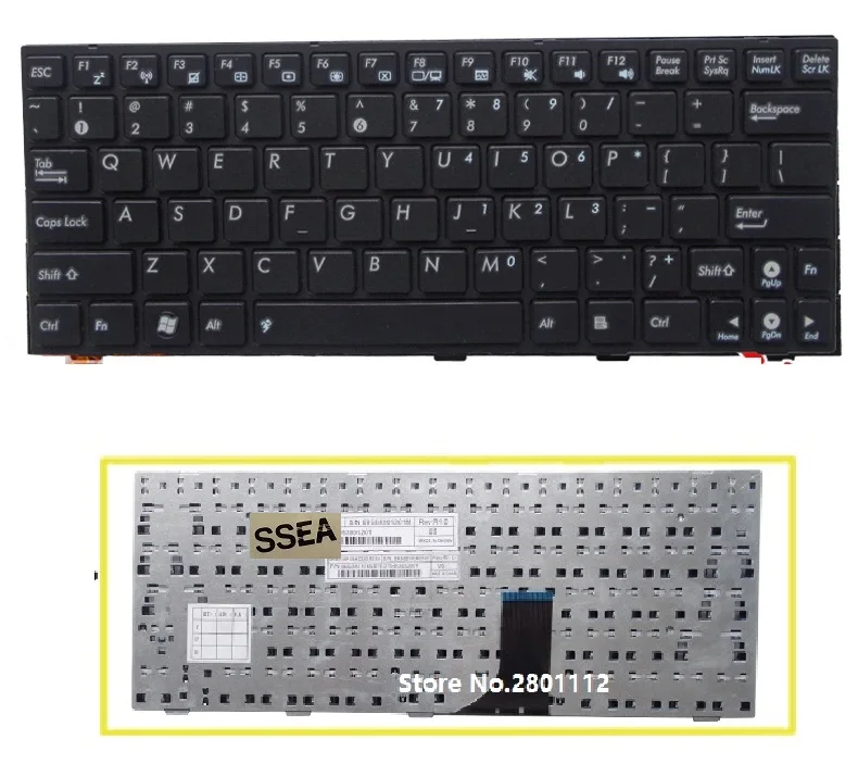 Клавиатура для ноутбука SSEA новая клавиатура ASUS EEEPC EEE PC 1005 1005H 1005HA 1001 1001H 1001HA 1008 1008H