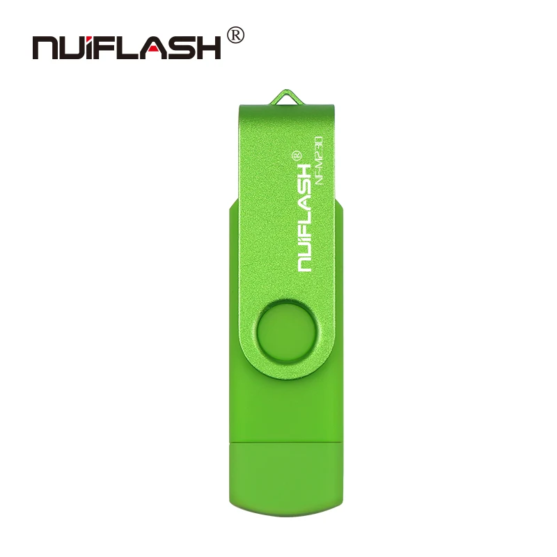 green Лучшая OTG USB флэш-накопитель cle usb 2,0 stick 64G портативный флэш-накопитель смартфон Флешка 4g 8g 16g 32g 128G устройства для хранения - Цвет: green