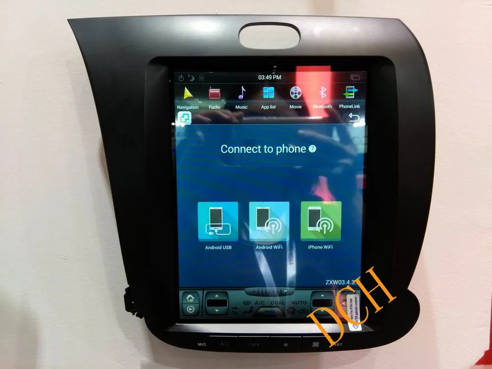 10,4 ''Тесла стиль Android 8,1 автомобильный DVD gps навигатор для KIA K3 cerato forte 2013 авто ручной AC px6 carplay
