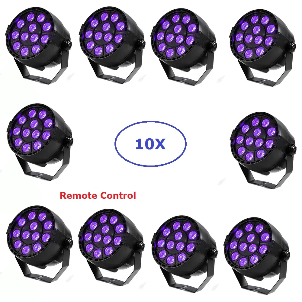 10XLot картонная упаковка 12 светодиодов для сцены 30 Вт УФ одноцветные мини LED Par