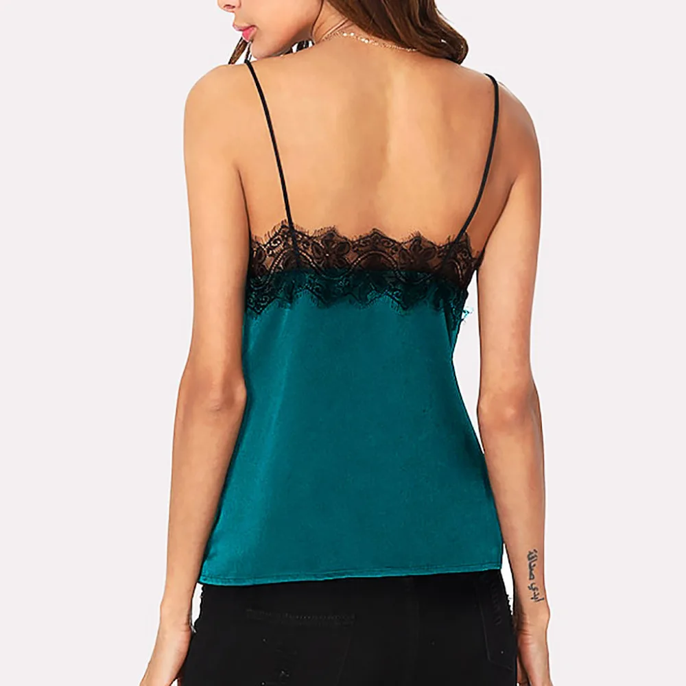 Женские блузки однотонные кружевные топы Дамский Летний жилет модная Кружевная