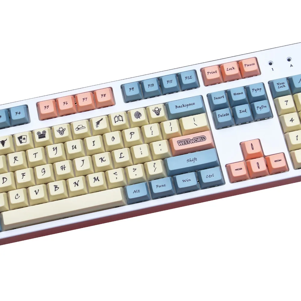 Стиль Вестерн XDAS профиль keycap 143/186 краситель сублимированный filco/DUCK/Ikbc MX Переключатель механическая клавиатура keycap, только keycaps