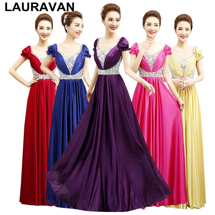 

Женское атласное платье подружки невесты, золотистое, фиолетовое и красное, синее платье в пол, 2020