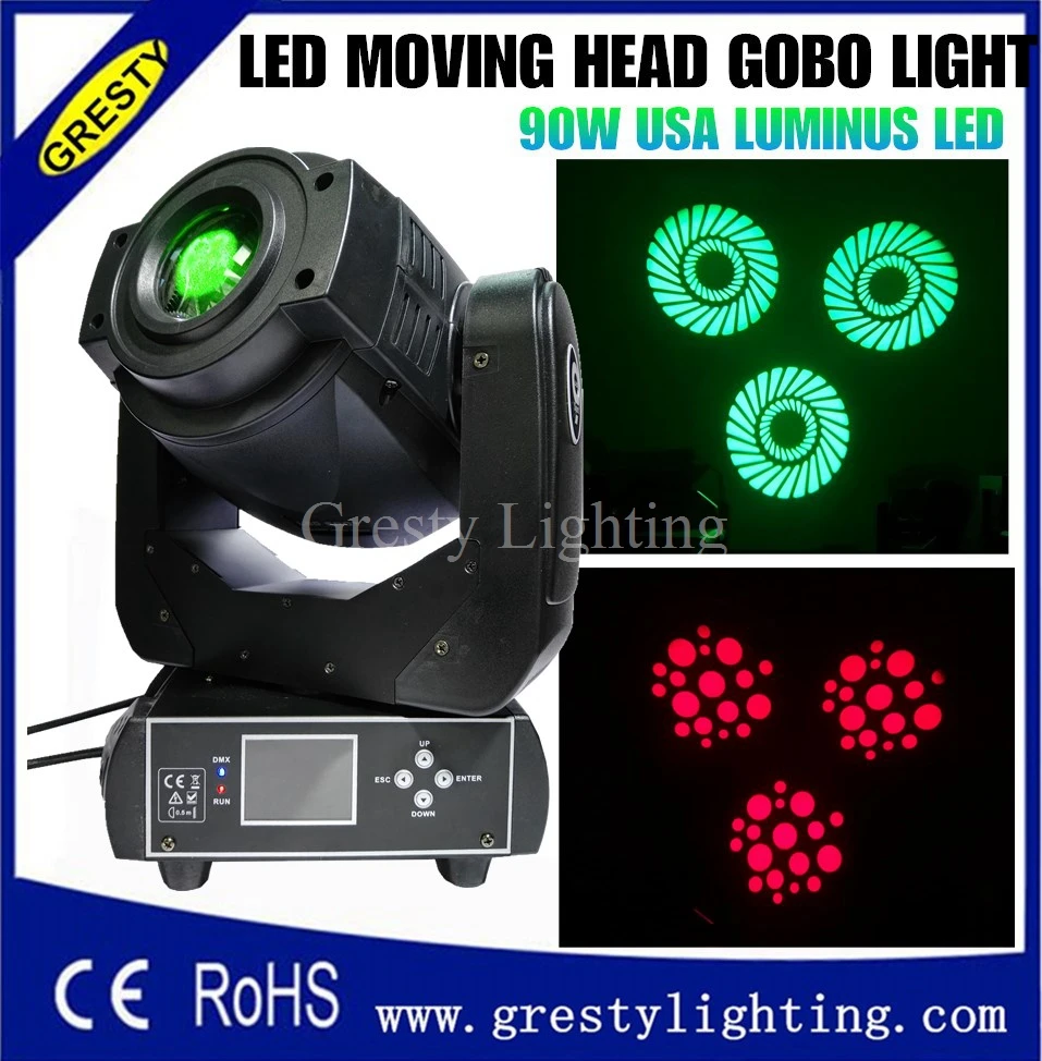 2 шт./лот 90 Вт Светодиодный прожектор с движущейся головкой светодиодное