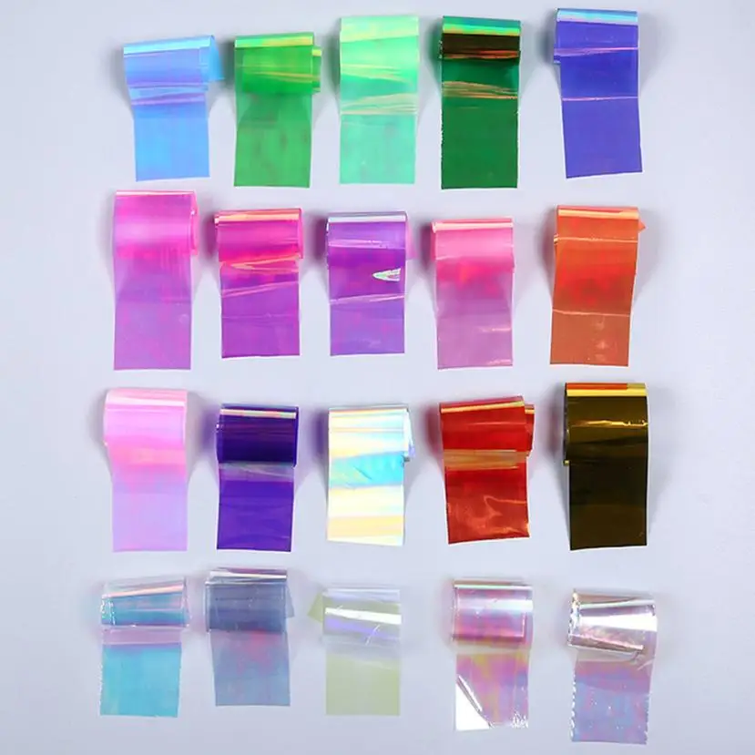 Новинка 20 шт./компл. звездное небо наклейки для ногтей переводные модные разбитые