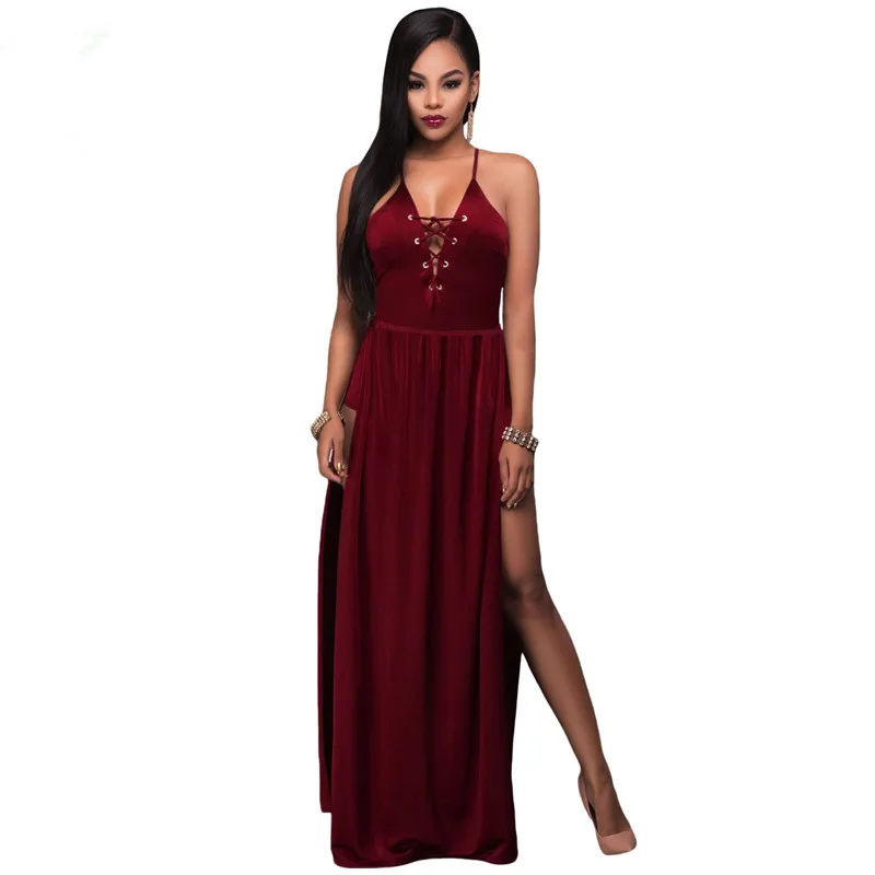 Сексуальные бархатные платья для вечеринок летняя Клубная одежда 2017 Бургундия