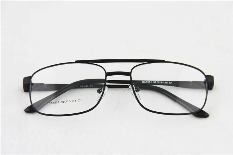 Очки для чтения с металлической оправой мужчин и женщин прозрачные линзы