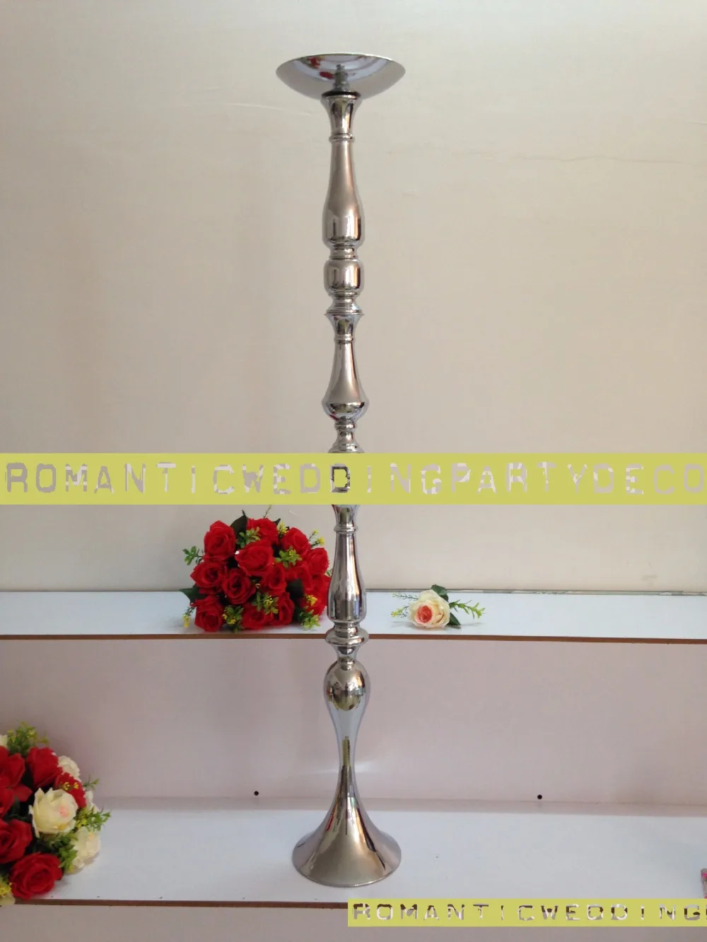 Новейшие 47 &quotсеребряные свадебные вазы для цветов центральное украшение стола