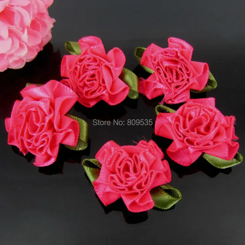 Атласная лента с цветами сливы 1 дюйм 2 5 см 30 шт.|satin leaves|leaf ribboncarnation flower |