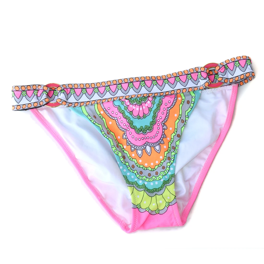 2019 женский бикини розовый с принтом купальник винтажный купальный костюм