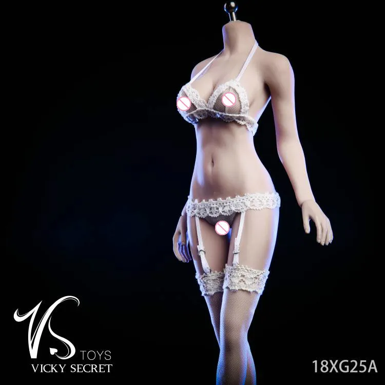 VSTOYS 18XG25 1/6 кружевные чулки на петельках колготки набор для 12 дюймов Phicen Jiaoudoll Verycool