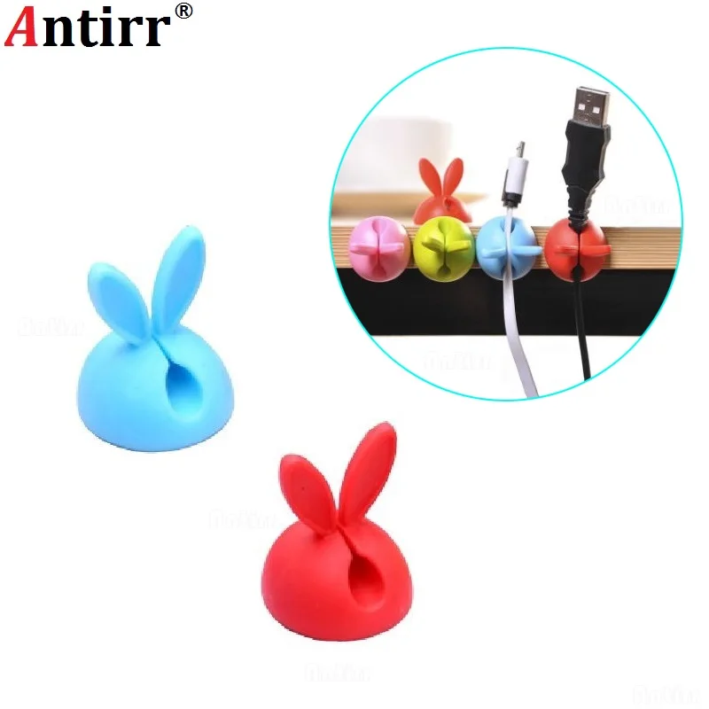 Кролика держатель кабеля в форме ушек намотки Банни Usb Зарядное устройство