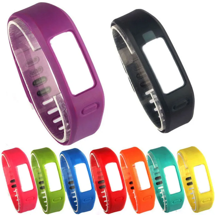 Фирменный 10 шт сменный ТПУ наручный ремешок для Garmin vivofit Браслет Смарт браслеты