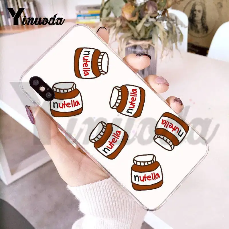 Yinuoda для iphone 7 6 X Чехол Kawaii nutella корпус под плетенную сумку мобильного телефона iPhone
