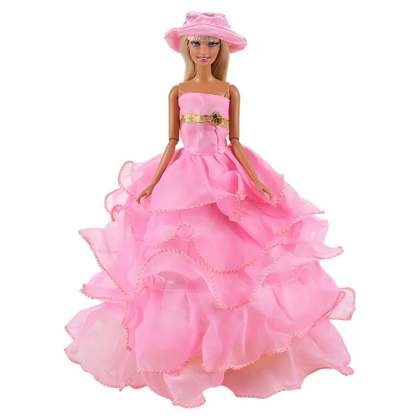 Dress Hat Новая мода Дешевые вечерние платья куклы нашего поколения Одежда для Барби Туалетная игра DIY подарок на день рождения подарок игрушки для детей - Цвет: Dress Hat