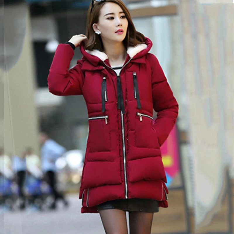 Для женщин хлопок Костюмы зима 2017 толстые Пальто для будущих мам с длинным