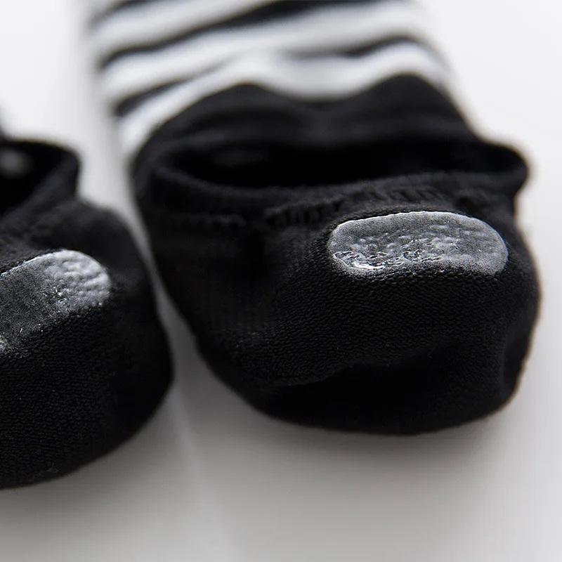 2017 черные белые полосатые хлопковые мужские носки смешное искусство невидимое