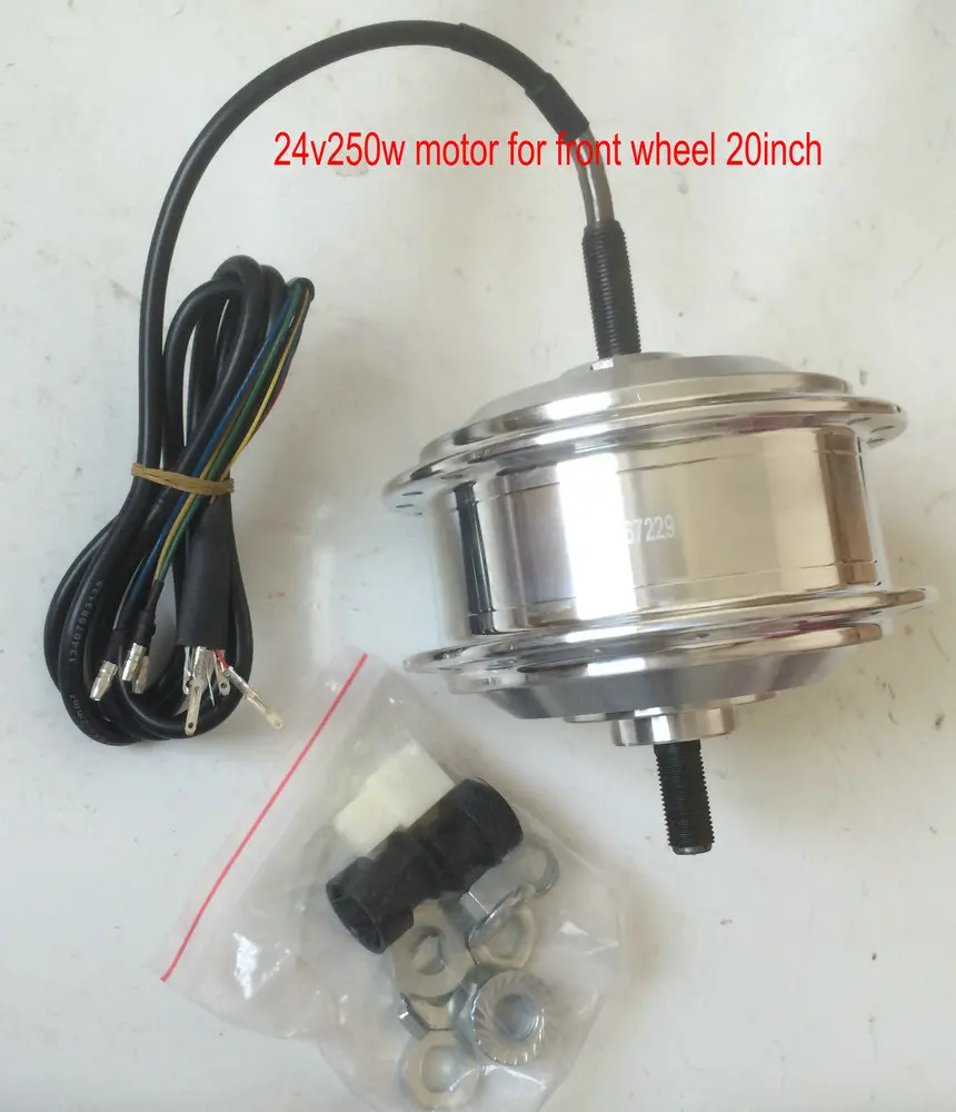 24v36v48v 250w350w BLDC Hub Motor 12 ''-29 дюймов 36 спиц 18-30 км/ч минимотор для электрического