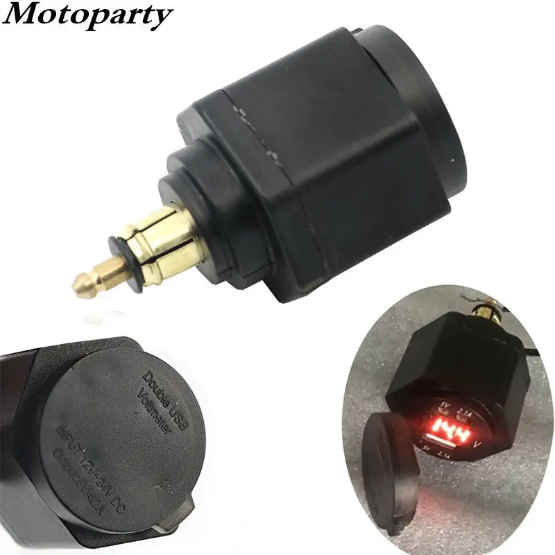 Водостойкий адаптер F 650 700 800 GS R 1200 RT 4.2A с двойным USB портом цифровой дисплей для BMW