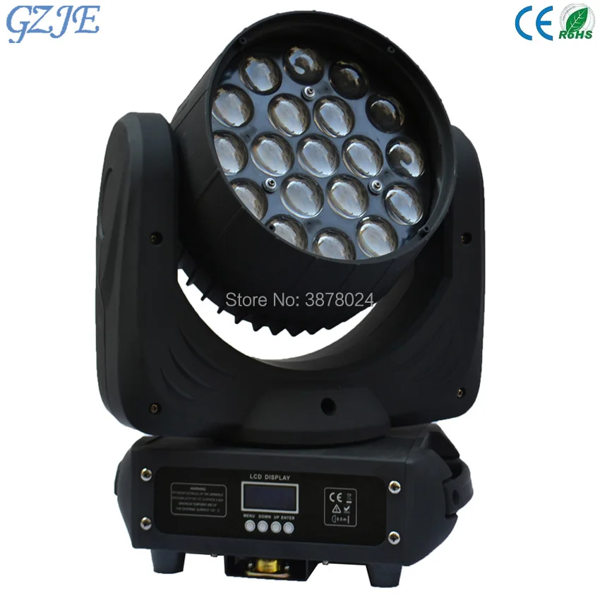 19x15 Вт RGBW 4in1 стирка/Увеличить Свет DMX512 движущихся головного света