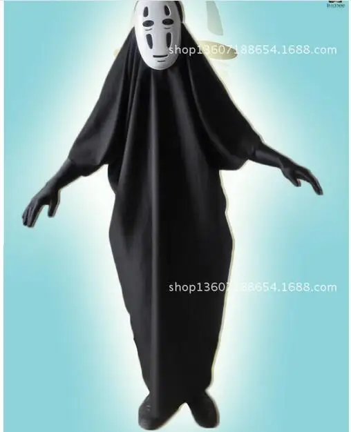Мужской костюм для косплея нет лица с изображением призрака маской и перчатками