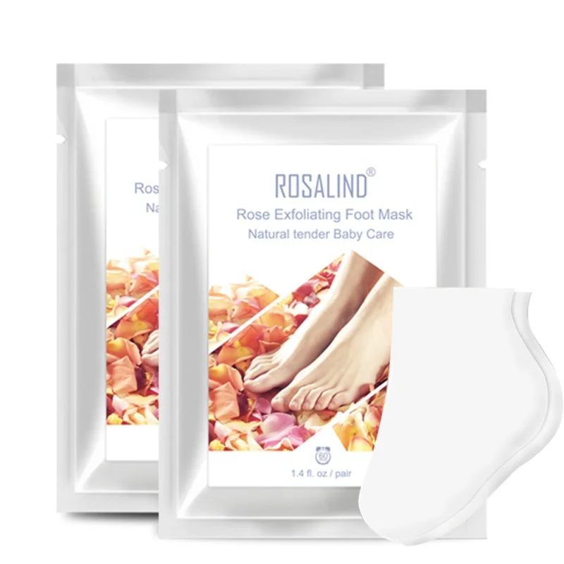 Розовая маска для очистки ног нужно только тщательно удалить омертвевшую кожу в