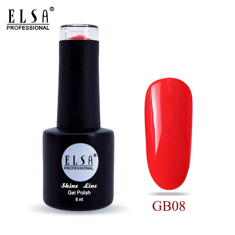 GB08 Elsa 8 мл Гель-лак для ногтей для маникюра полуперманентный Vernis верхнее покрытие УФ светодиодный Гель-лак впитывающийся художественный Гель-лак для ногтей - Цвет: GB08