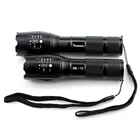 Светодиодный фонафонарь, водонепроницаемый, 2200 люмен, тактический зум, лампа, ффонарь, требуется аккумулятор 18650