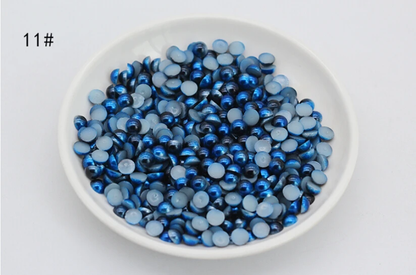 Free Shipping 3mm 1000pcs ABS Half Round Imitation Pearls Beads Flatback DIY For Clothing/ Phone/Crafts Nail Art | Украшения и