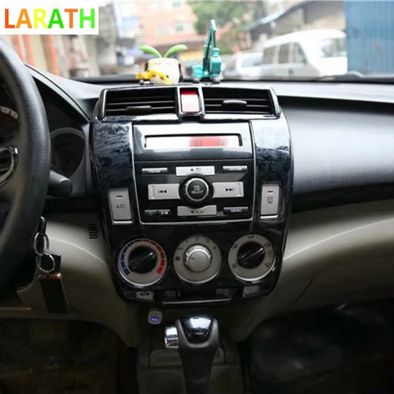 Центральная консоль для салона автомобиля Honda City 2008 2012 из углеродного волокна
