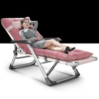 lounge chair simple foldable siesta recliner multifunction adjustable office single leisure chair break bed tumbona jardin