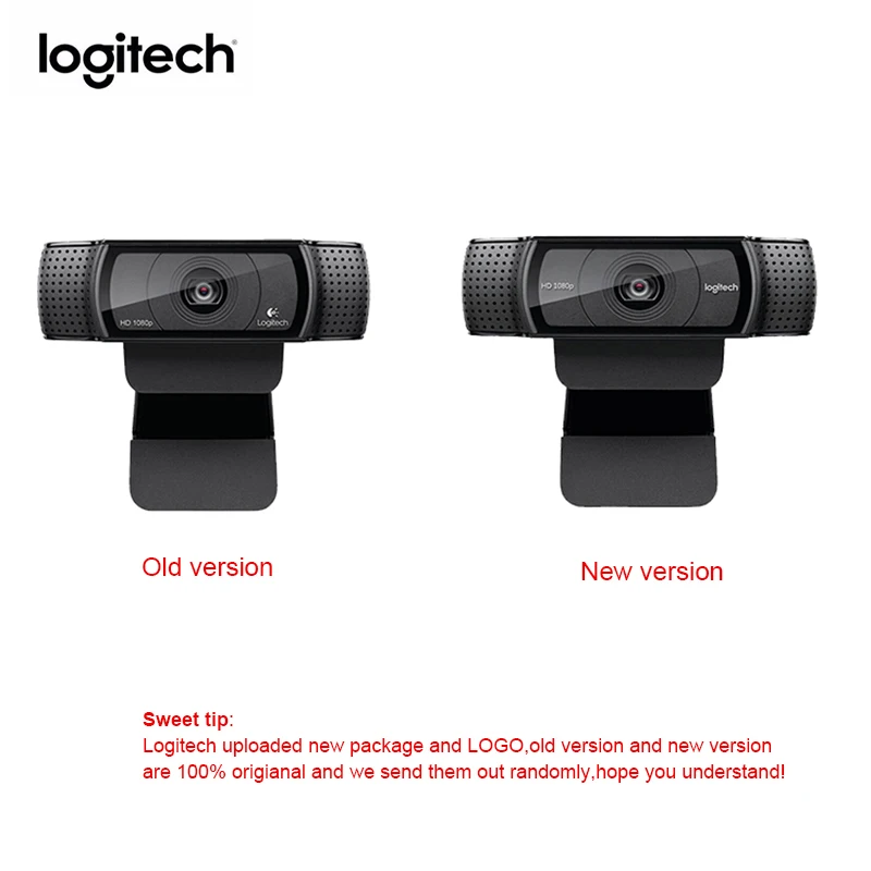 Logitech C920 веб-камера HD Камера действующей сети видеоконференции Широкий формат 1080 P