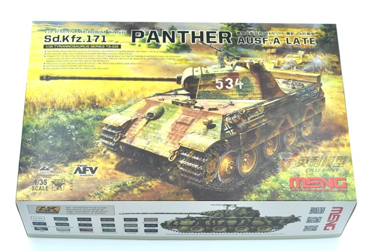 Wenshin 1/35 German Medium Tank SD. Kfz. 171 &quot Panther&quot A Late Unassemble Manual Ts-035 | Игрушки и хобби