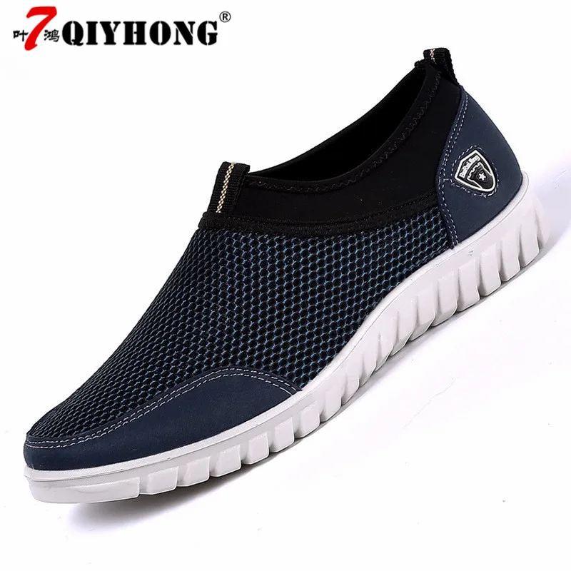 Men's Casual Shoes Sneakers Summer Mesh Breathable Comfortable Men Loafers footwears Slipon Walking Big Size 38-48 | Обувь