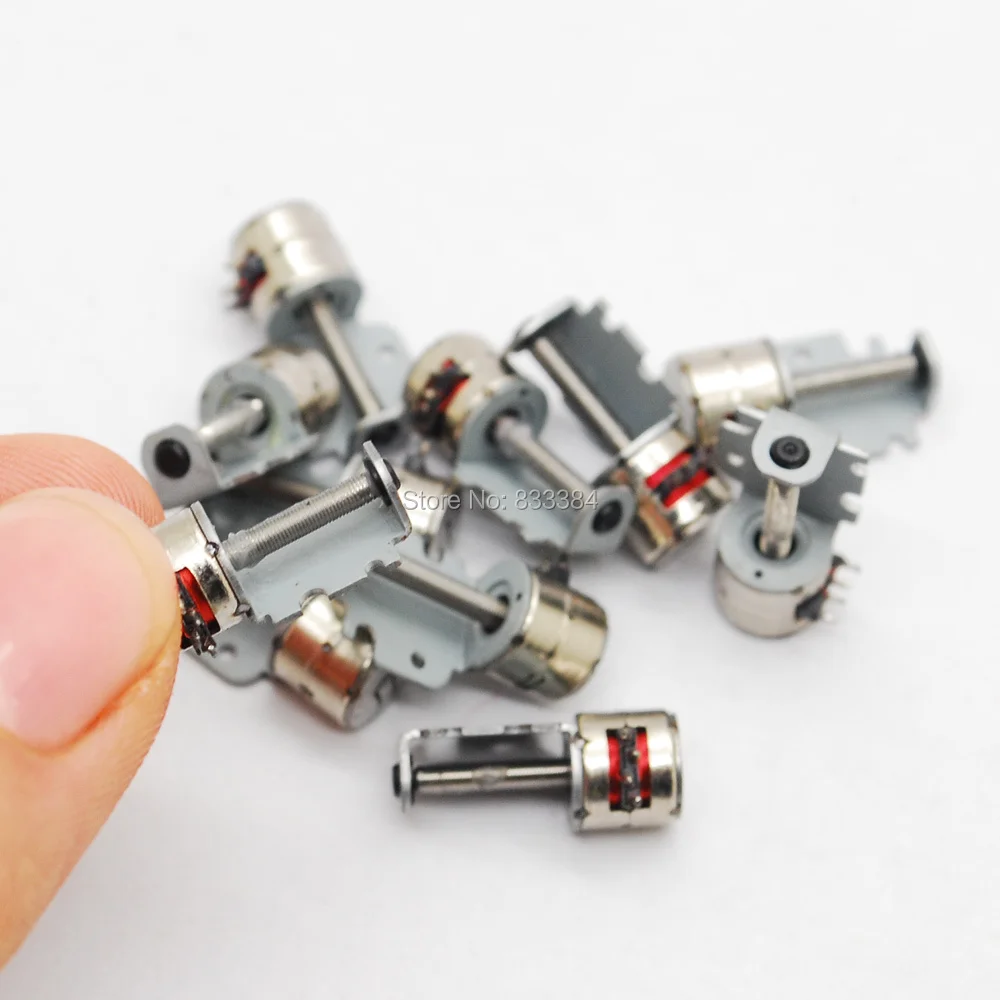 20 штук/2 Фаза 4 провода DC микро шаговый двигатель с винтовым зажимом 3V D6mm * H6mm для