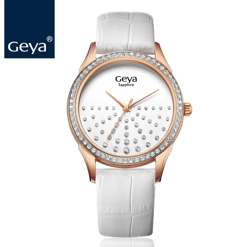Geya Japanese MIYOTA 2039 женские модные кварцевые наручные часы водостойкие сапфировые