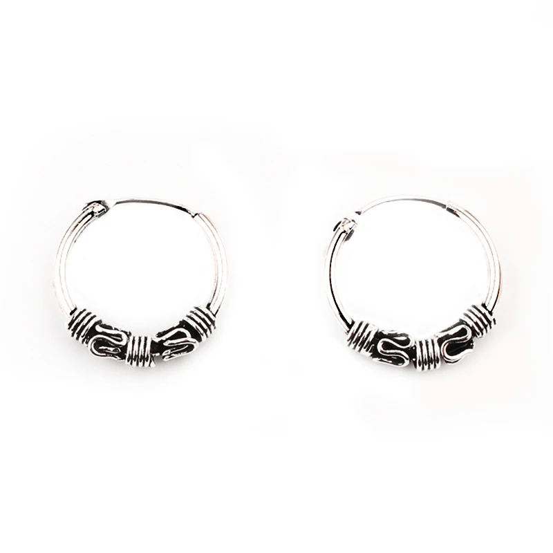 Серьги-кольца в стиле бохо женские круглые Винтажные Украшения для ушей