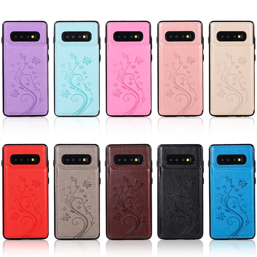 Чехол бумажник S10e для Samsung S10 S9 S8 Plus S7 Edge Note 9 8|Чехлы-портмоне| |
