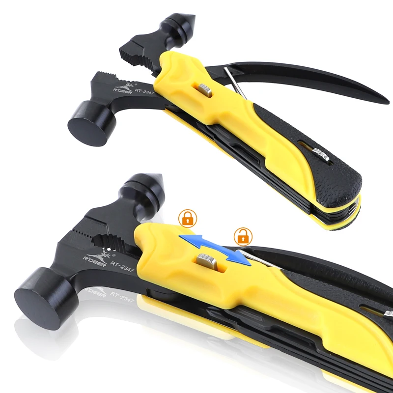 Карманный нож складной мини молоток из нержавеющей стали уличные плоскогубцы